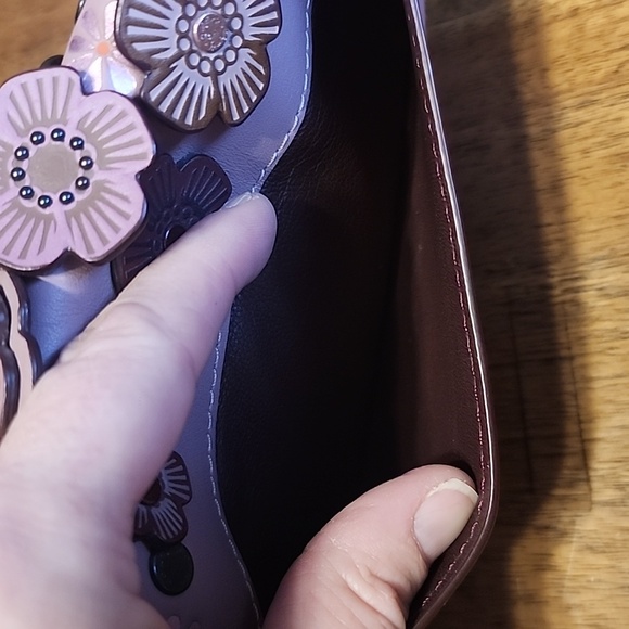 COACH DUSTY ROSE TEA ROSE CLUTCH WRISTLET NWOT - Picture 6 of 16